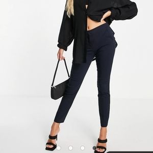 Mango Slim Cigarette Pant, Navy